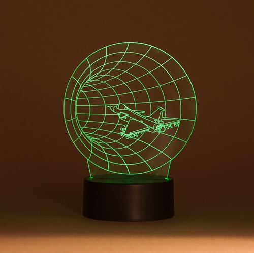 3D LED Acrylplade lampe Tunnel fly